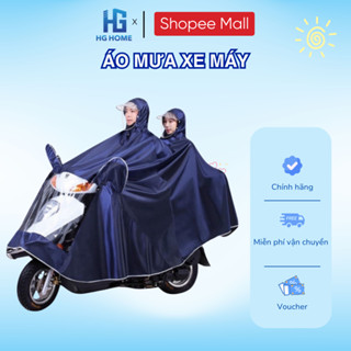 Áo Mưa Phản Quang Đi Xe Máy HGHOME 1 Người Và 2 Người Che Phủ Toàn Thân Kèm Kính Chắn Mưa Tiện Lợi  [ Hàng Tốt ]