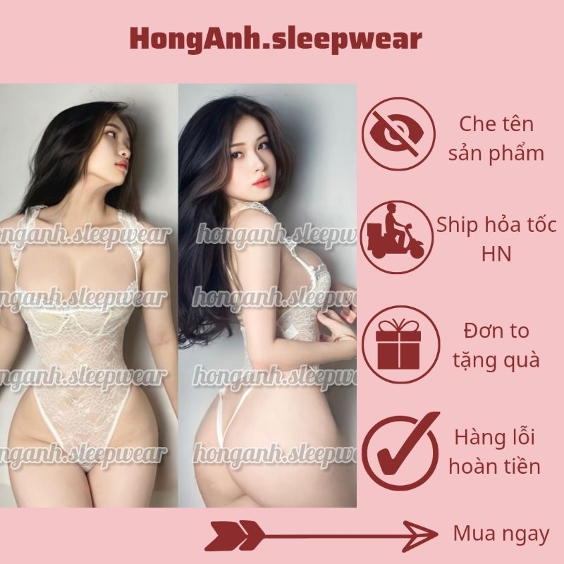 J23 jumpsuit bodysuit bộ liền thân nữ thun ren mềm mại clip thật