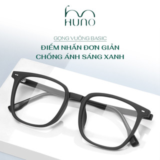 Gọng kính Nam Nữ HUNO, Kính mắt Chất liệu TR90 cao cấp, điểm nhấn basic - KR60