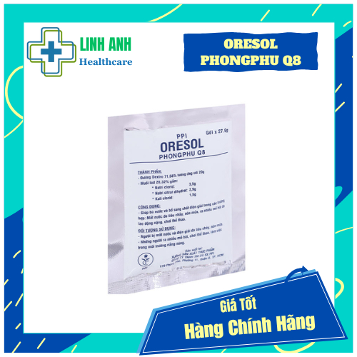 [Chính Hãng] Gói Bù Nước Điện Giải Oresol Phong Phú (Gói 27.9g)