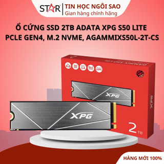 Ổ Cứng SSD 2TB Adata XPG S50 Lite | PCle Gen4, M.2 NVMe, AGAMMIXS50L-2T-CS - Bảo hành 36 tháng