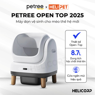 [Maine Coon, Mèo Lớn] Máy Dọn Phân Mèo, Cát Mèo, Nhà Vệ Sinh Cho Mèo Tự Động HELIPET OPEN TOP