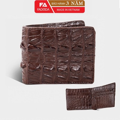 Ví ngang da cá sấu 2 mặt FADODA FCW04D