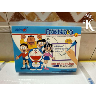 HỘP 10 CÂY BÚT LÔNG BẢNG MỰC XANH CÓ KÈM ĐỒ BÔI Ở ĐUÔI CÂY BÚT