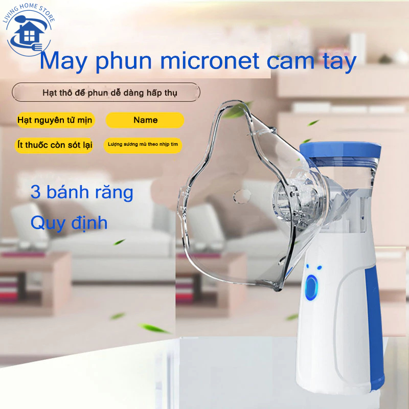 [🎆 Free shipping]Máy Xông Mũi Họng Nebulizer Cao Cấp Cho Bé Công Nghệ Nhật Bản Máy Khí Dung Xông Mũi Họng Cầm Tay