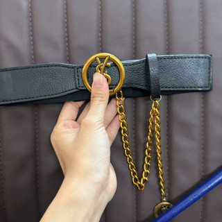 Đai váy Belt chun co giãn D xích kèm chain hot Bản 4cm