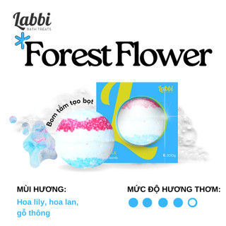  Bom tắm tạo bọt FOREST FLOWER  Labbi  Bubble Bath bomb  Viên tạo bọt bồn tắm 