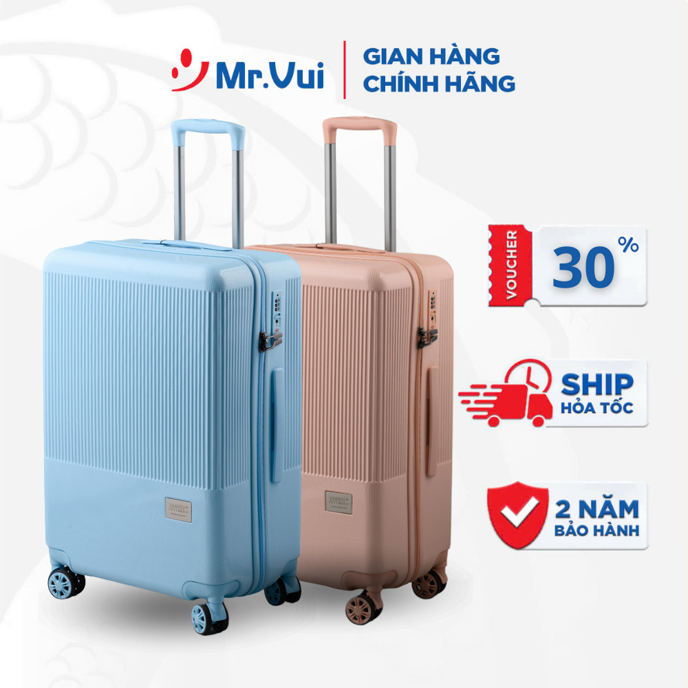 Vali nhựa Mr Vui VLC209 size 24 inch vali ký gửi thời trang (60 x 27 x 42 cm)