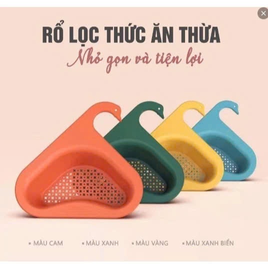 Giỏ lọc rác bồn rửa chén hình tam giác - Giỏ gác bồn rửa bát lọc nước thông minh - Khay lọc rác bồn 