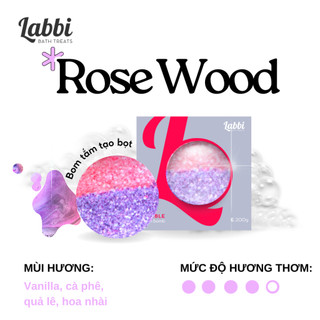  Bom tắm tạo bọt ROSE WOOD  Labbi  Bubble Bath bomb  Viên tạo bọt bồn tắm 