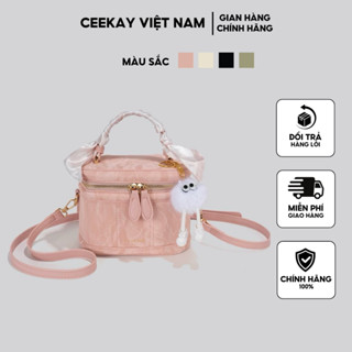 [HÀNG SẴN] Túi Xách Ceekay Nữ Túi Xách Thời Trang Hàng Cao Cấp Chất Nhung Lì Mềm Tay Size 17-13-10cm
