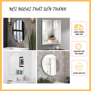 Gương soi phòng tắm - gương soi treo tường cao cấp đủ kích thước, hình dáng TẶNG kèm đinh và pass gắn tường