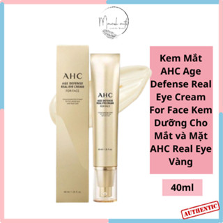 Kem Mắt AHC Age Defense Real Eye Cream For Face Kem Dưỡng Cho Mắt và Mặt AHC Real Eye Vàng 40ml