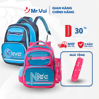  Balo học sinh Mr.Vui BLH 788-SG Balo cho bé phù hợp cho bé lớp 1-3 Kích thước  30x37x18cm  