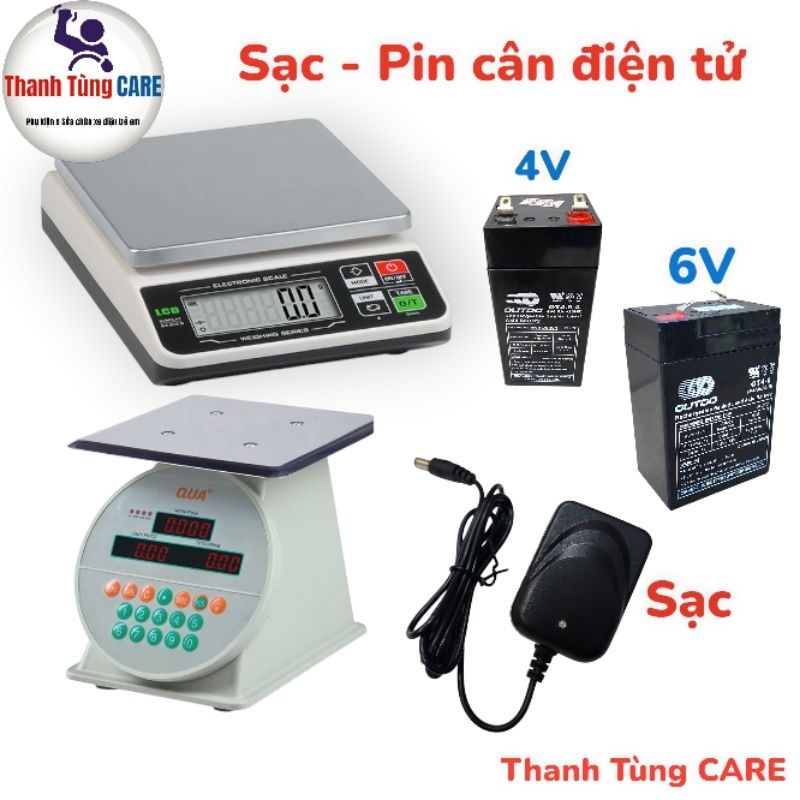 Sạc pin cân điện tử hệ 4V và 6V