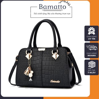 Túi xách dành cho phụ nữ trung niên,túi xách tặng mẹ da cứng vân cá sấu,sang trọng quý phái cho phụ nữ trung niên TC42