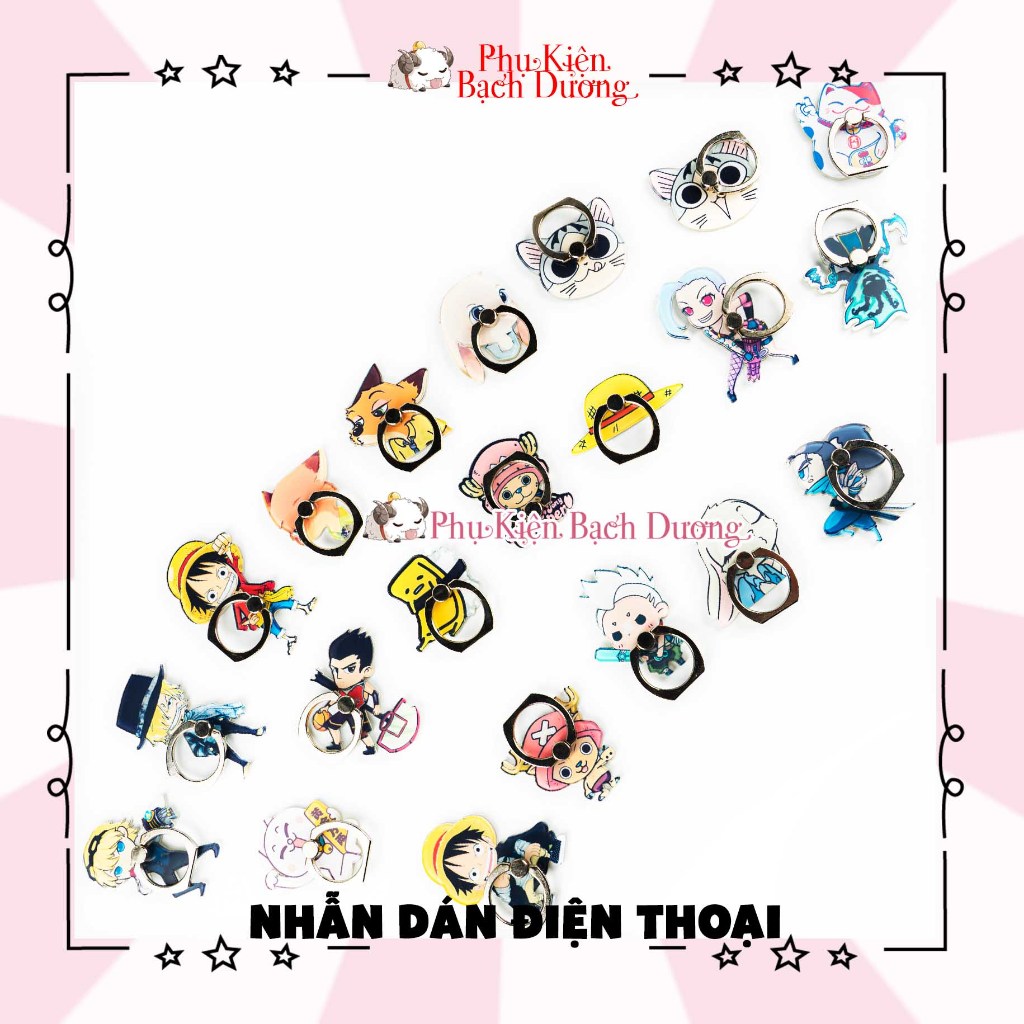 Nhẫn Dán Điện Thoai Dễ Thương - Quà tặng ý nghĩa