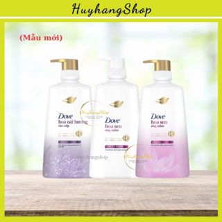 COMBO Kem xả + Dầu gội Dove Hoa sen, Hoa oải hương 640g, 610g| Huyhangshop