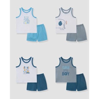 Bộ ba lỗ Lullaby chất cotton cho bé trai Nh373N 2025