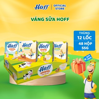 Váng sữa mix vị HOFF cho trẻ ăn dặm từ 6 tháng tuổi 1 Thùng (55g x 48 hộp)