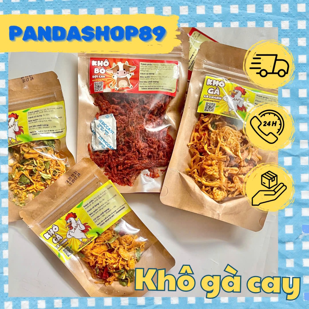 Khô gà cay (gói 50g)