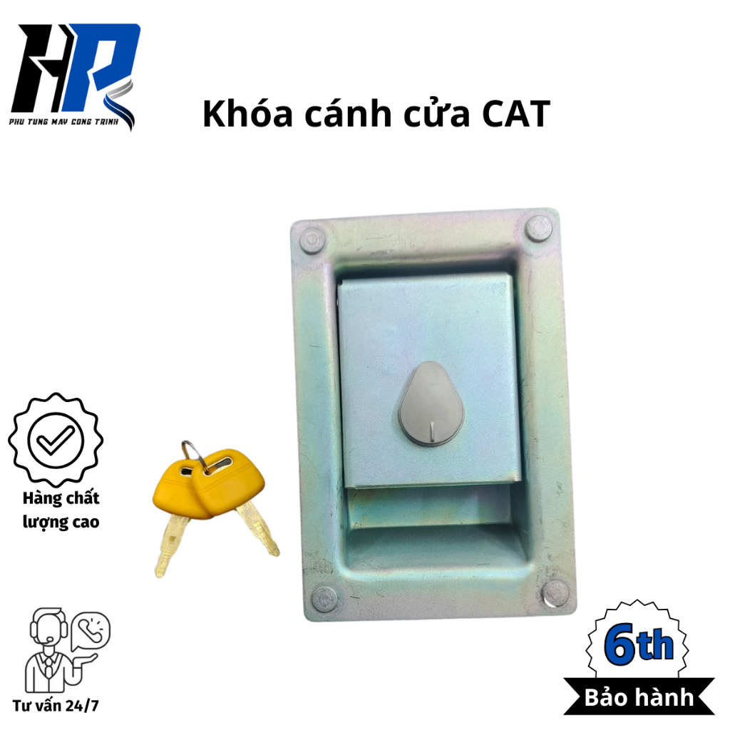 Khóa cánh cửa máy xúc  Caterpillar CAT, hàng JueGE - Phụ tùng HP