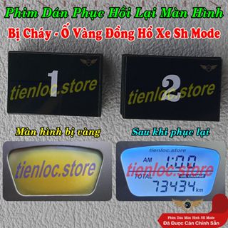 Phim Dán Màn Hình LCD Đồng Hồ Xe SH Mode Báo Km - Hiển Thị Đồng Hồ Báo Giờ Đã Được Căn Chỉnh Sẵn Độ Chính Xác Cao