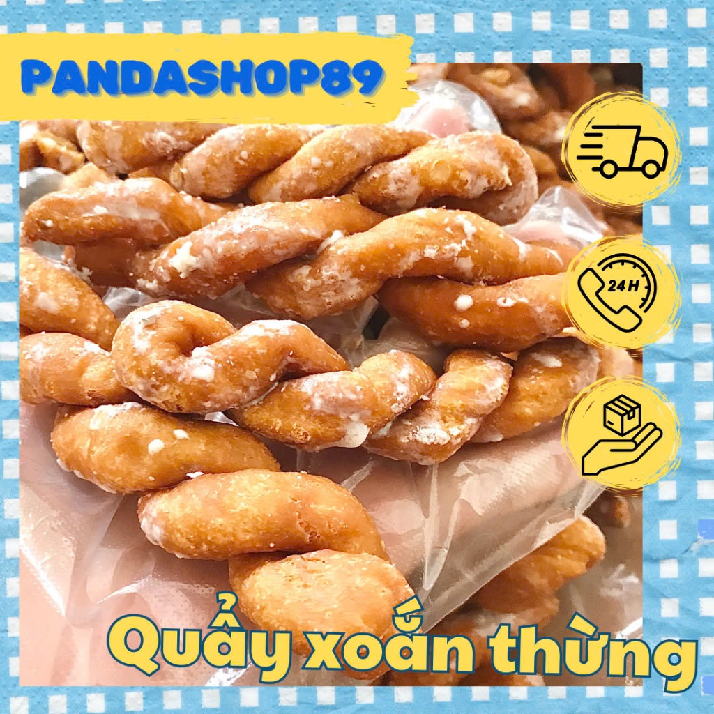 Quẩy xoắn thừng chiên giòn, quẩy xoắn ngọt (500g)