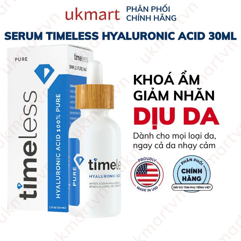[Thanh lý] Serum Cấp Nước Phục Hồi Da Timeless Vitamin B5 30ml