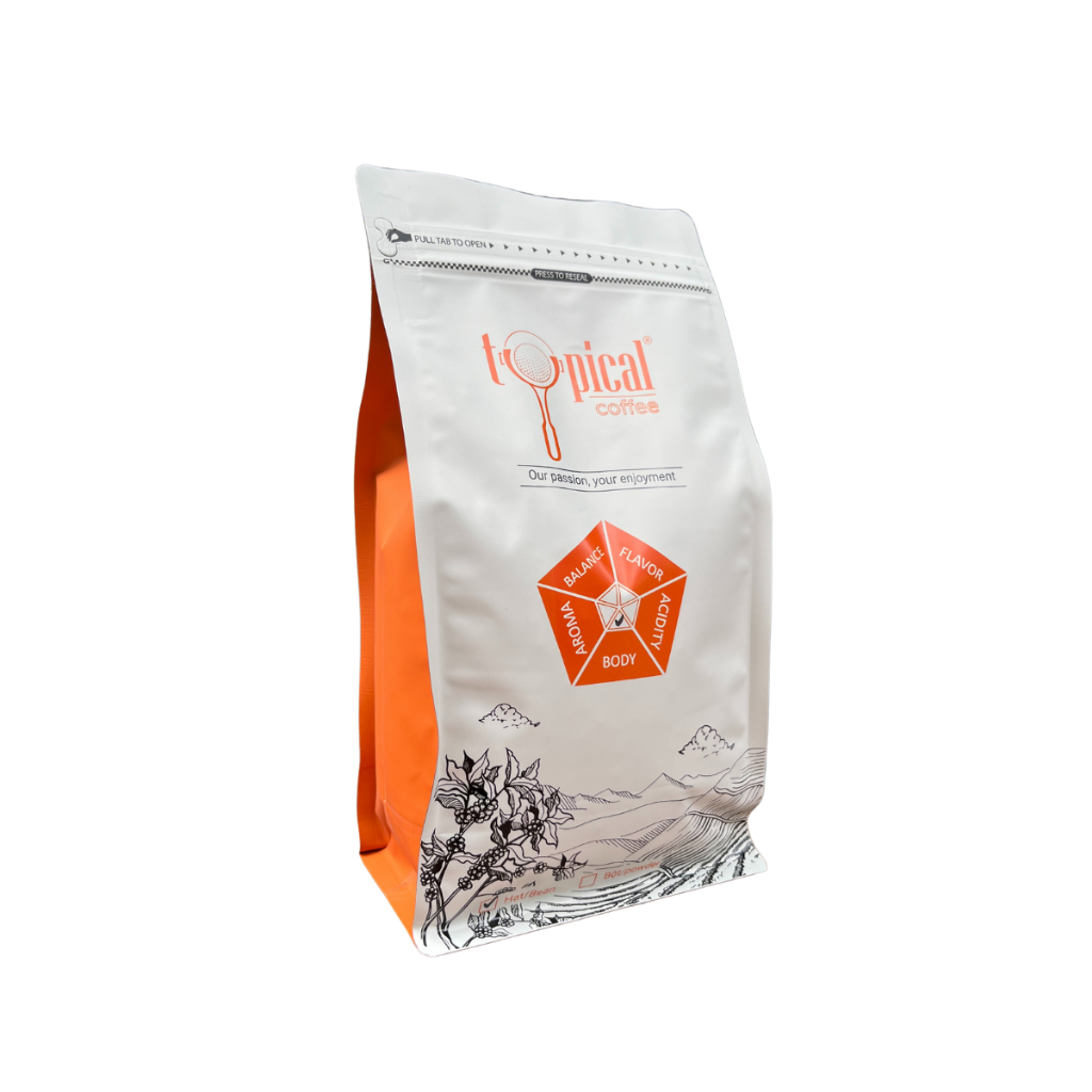 Cà phê pha máy Espresso 100% Robusta ( dạng Hạt)/ Cà phê Body 500gram - Typical Coffee