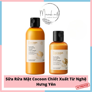  Sữa rửa mặt Cocoon chiết xuất nghệ Hưng Yên giúp da sạch mịn và rạng rỡ 310ml & 140ml 