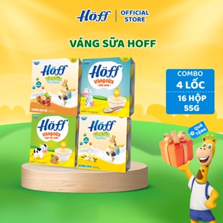 Combo 4 lốc váng sữa HOFF mix 4 vị cho bé ăn dặm 4 Lốc (55g x 16 hộp)