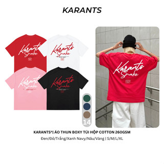[NO RESTOCK] Áo Thun Boxy Karants Túi Hộp Cotton 260gsm Local Streetwear Hot Trend - KR185