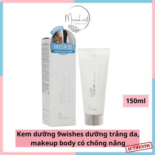 KEM DƯỠNG TRẮNG DA 9WISHES VÀ MAKEUP BODY CHỐNG NẮNG 9WISHES