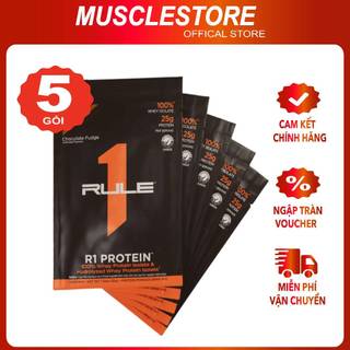  Sample Rule 1 Whey Protein Isolate và Hydrolyzed  5 Gói  Hỗ Trợ Tăng Cơ Giảm Mỡ 25g Protein 