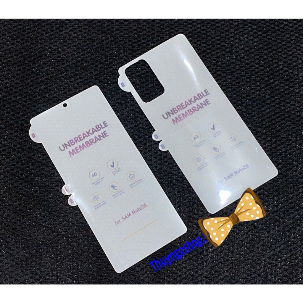 Samsung Note20 / Note20 Ultra / Note10 / Note10 Plus / S10 5G - Dán nhám chống vân tay 100%