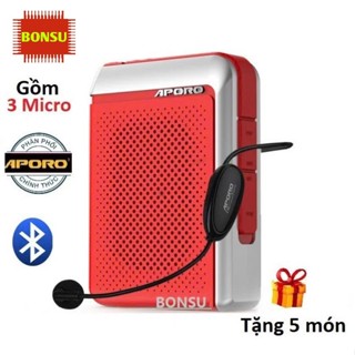 Loa máy trợ giảng Aporo T18 2.4G Plus không dây Bluetooth 5.0 cao cấp Bonsu