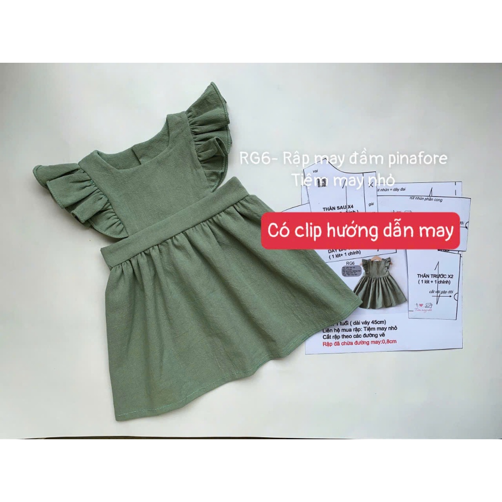 RG6_Rập giấy may váy pinafore