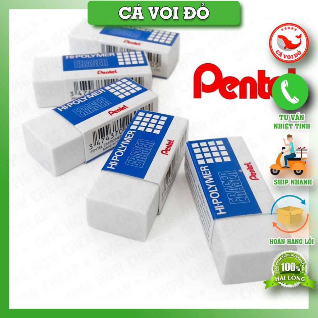 Gôm (tẩy) Pentel Siêu Mềm, Siêu Sạch