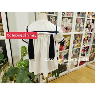 RG133_Rập giấy váy thủy thủ bé gái