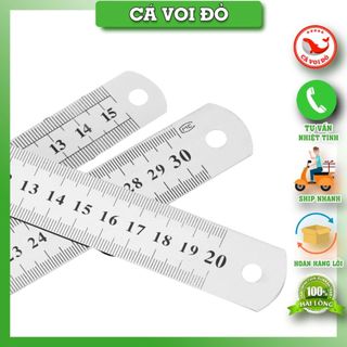 Thước sắt inox không gỉ 20 cm, 30cm