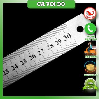 Thước kẻ sắt 30cm / thước sắt 20cm