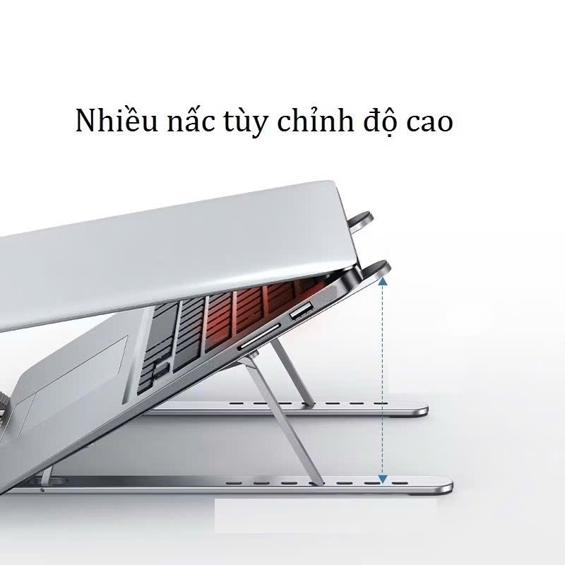 Hợp Kim Nhôm Giá đỡ laptop Đế tản nhiệt laptop gấp gọn điều chỉnh độ cao N3 N8 H5 Kệ tản nhiệt laptop có quạt tản nhiệt | BigBuy360 - bigbuy360.vn