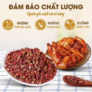 Xuyên tiêu đỏ 500g, hoa tiêu Tứ Xuyên cay, tê, gia vị lẩu, làm gà ủ muối, thơm ngon, chuẩn vị