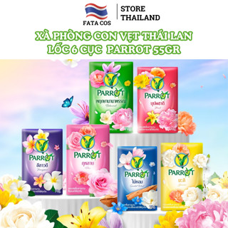 Xà bông con vẹt thái lan Parrot 55gr, lốc 6 cục xà phòng thái lan, xà phòng thảo mộc Fata Co's