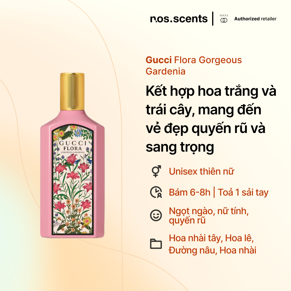 Nước hoa nosscents Gucci - Flora Gorgeous Gardenia - mẫu thử 10/20ml
