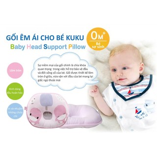 Gối lõm cho bé chính hãng Ku.ku Duckbill Ku2001 (mẫu mới)