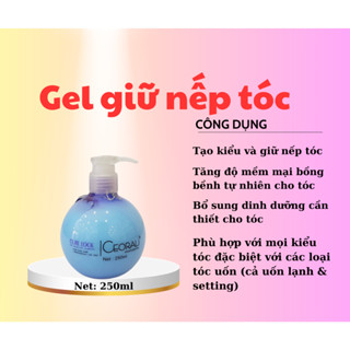 Kem tạo kiểu giữ nếp và dưỡng tóc Ceorali 250ml