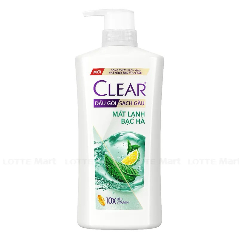 DẦU GỘI CLEAR BẠC HÀ 880g