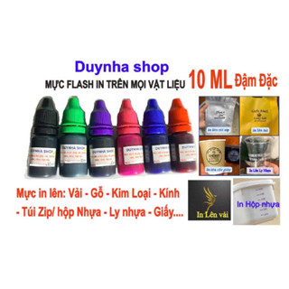 Mực dấu cho Con Dấu Flash In Lên Giấy, Vải, Carton, Nilon, Nhựa, Hộp Cơm - khô nhanh
